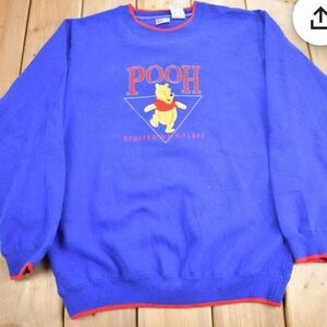 Disney Winnie The Pooh Royal Blue Crewneck Sweater